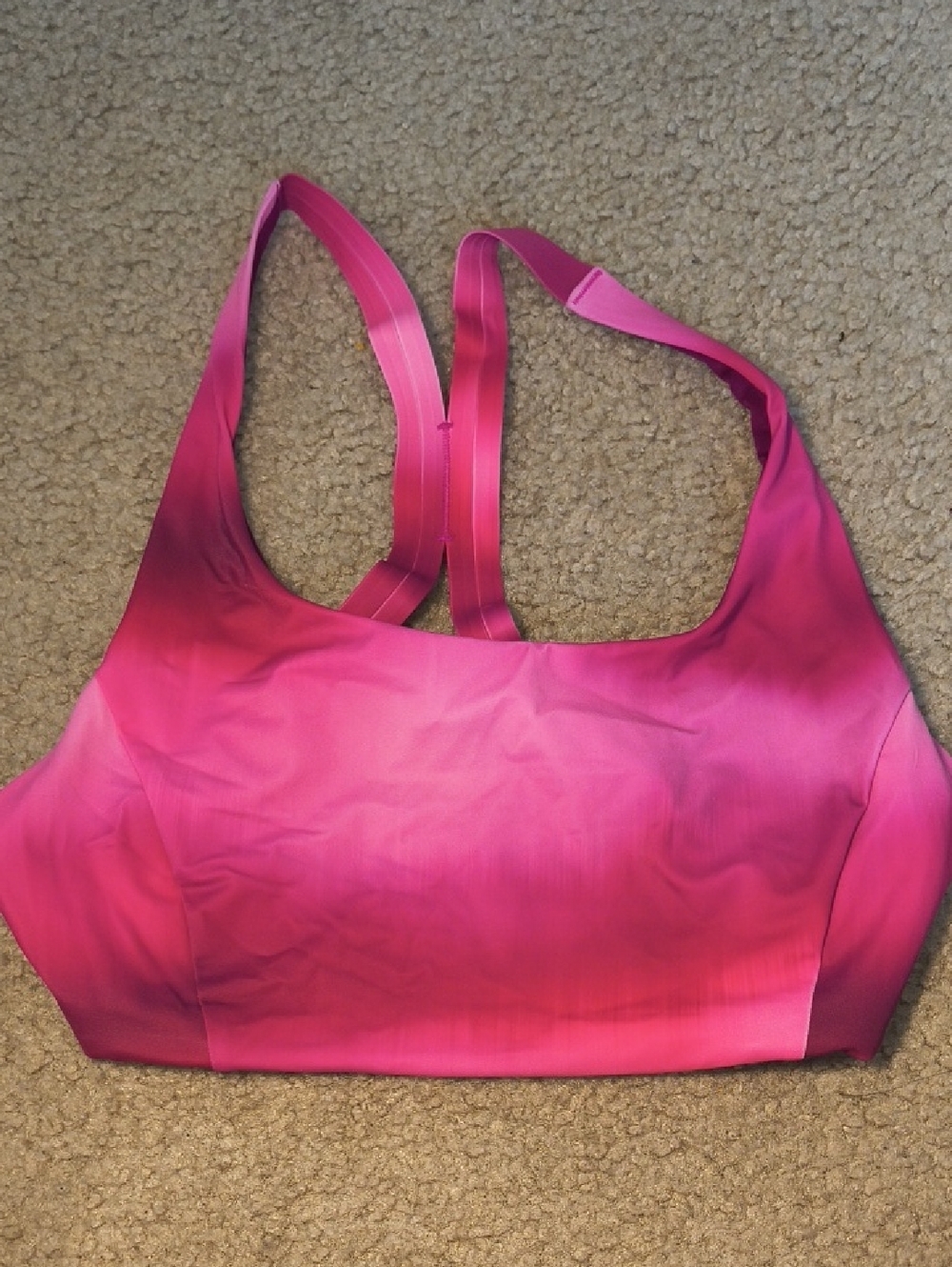 Athleta Pink Ombre Racerback Sports Bra Size Small j39